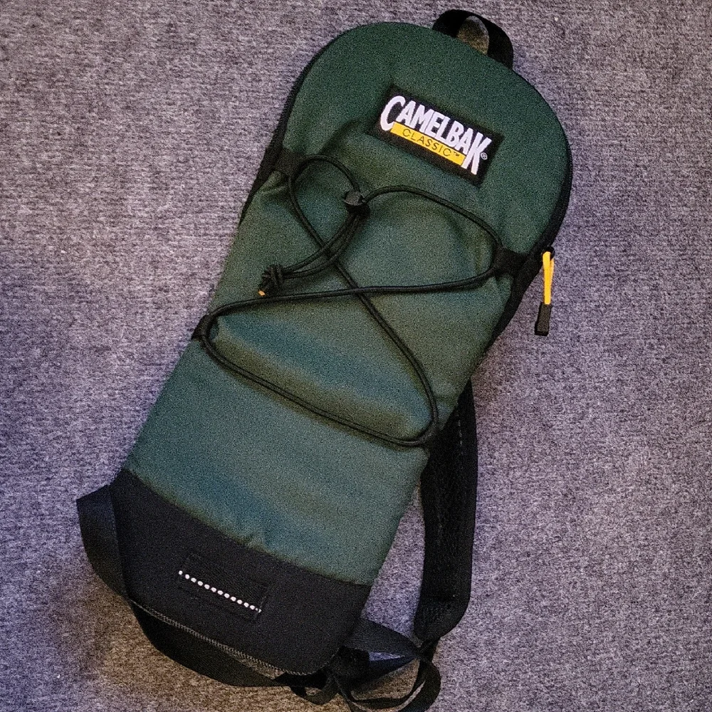 CamelBak Forest Green and Black Backpack.